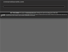 Tablet Screenshot of cremarestaurante.com